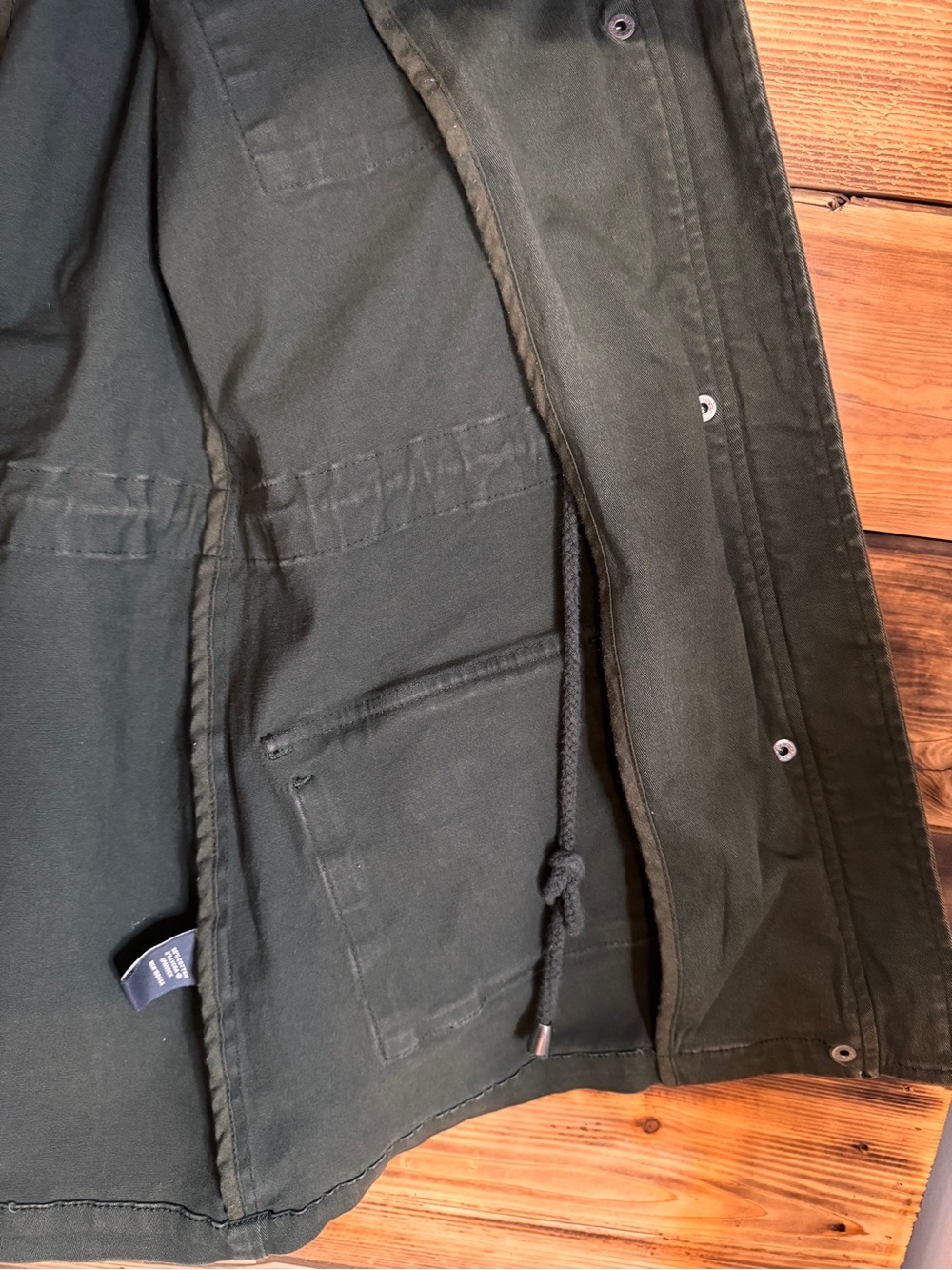 Market & Spruce Olive Army Green Utility Jacket | Size Medium